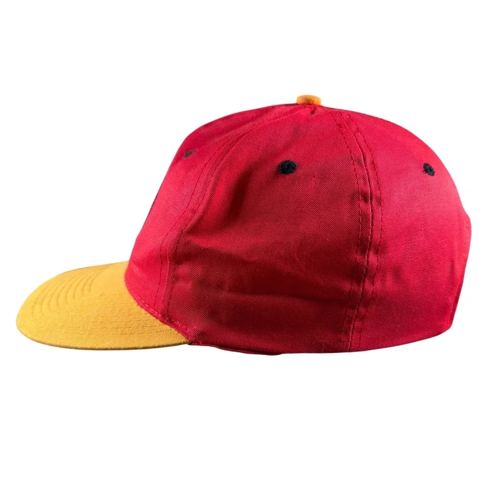 Vintage 90s Jimmy Spencer McDonalds Racing Team #27 Snapback Hat Red NASCAR Car